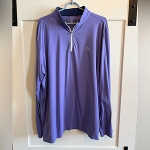 Rhoback Performance Quarterzip - XXL - Heather Purple
